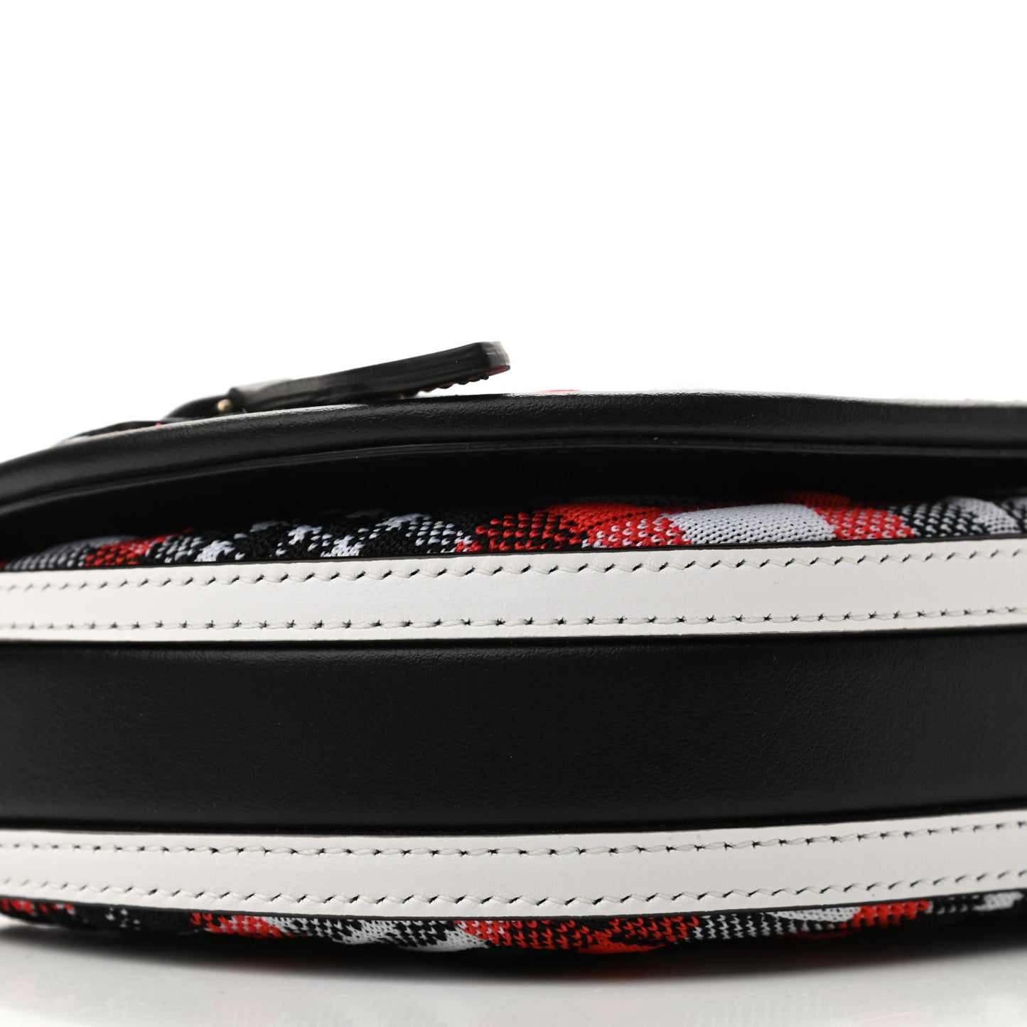 Knit Tartan Mini Olympia Shoulder Bag Bright Red