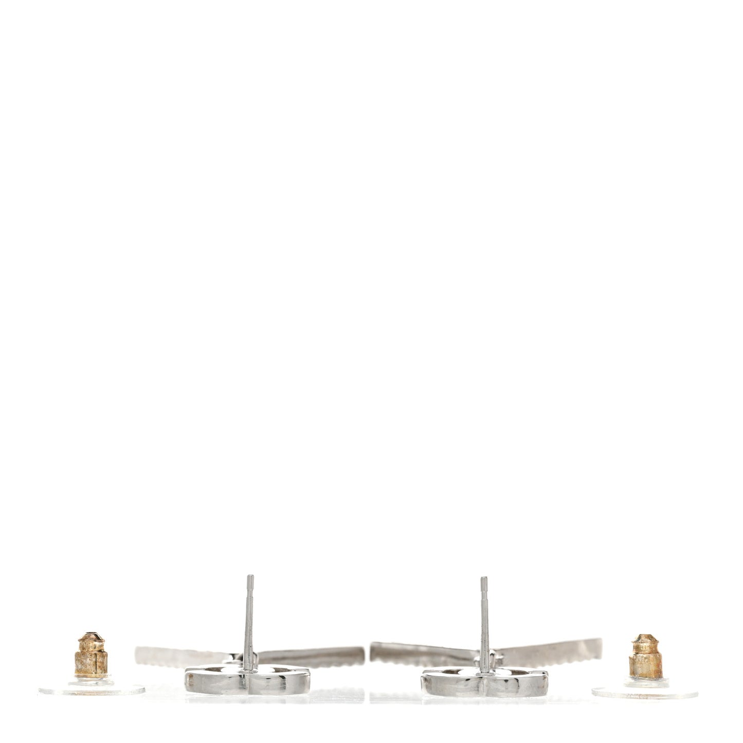 Crystal CC No 5 Star Drop Earrings Silver