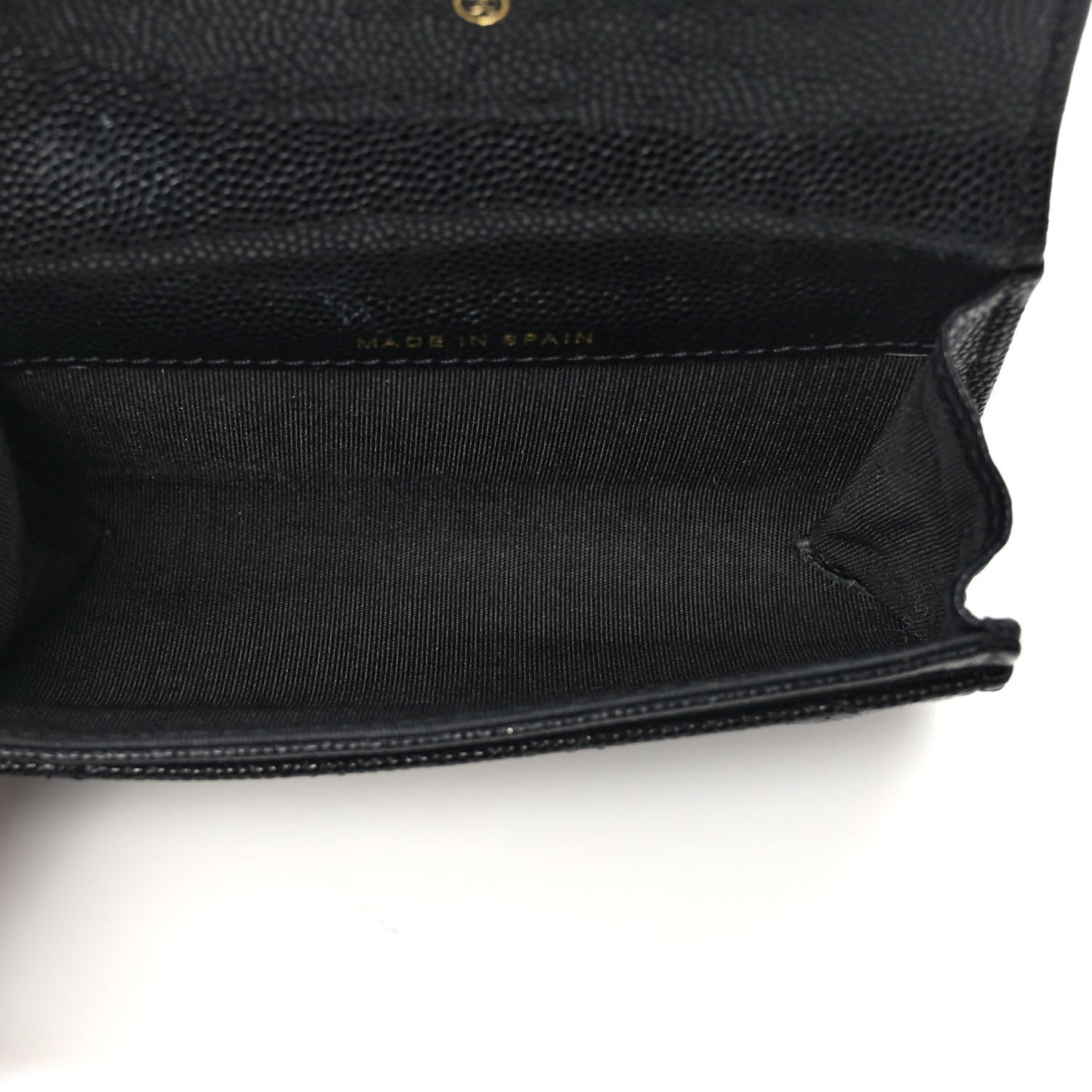 Caviar Quilted Boy Flap Card Holder Black