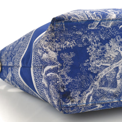 Christian Dior Technical Fabric Toile De Jouy DiorTravel Nomad Pouch Fluorescent Blue 9 of 10