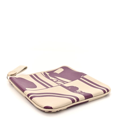 Hermes Swift Brides de Gala en Desordre Tattoo Carre Pocket Pouch Beton Anemone 4 of 8