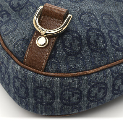 Gucci Denim GG Medium Abbey Ring Hobo Blue 10 of 12