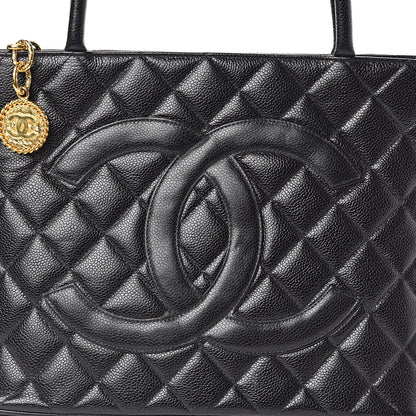 Chanel Caviar Quilted Medallion Tote Black 10 of 10