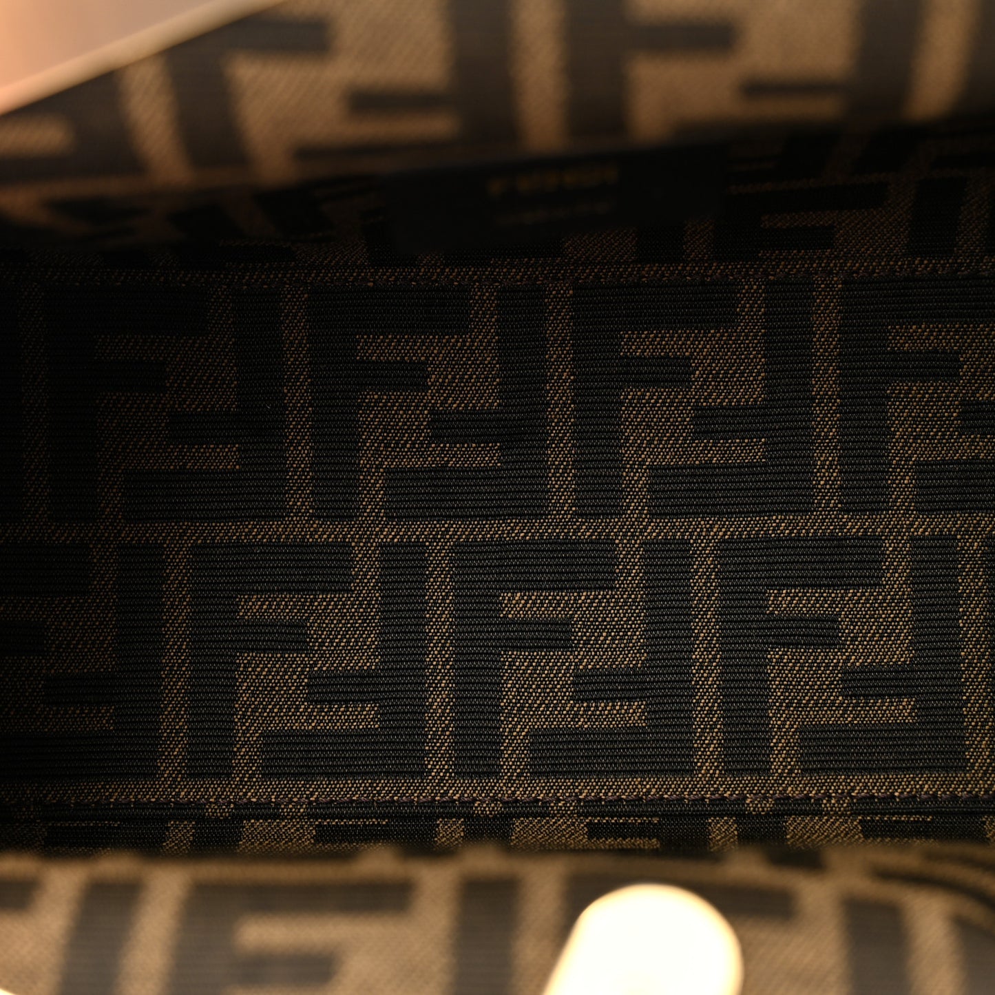 Shiny Nappa Small Fendi First Caramello