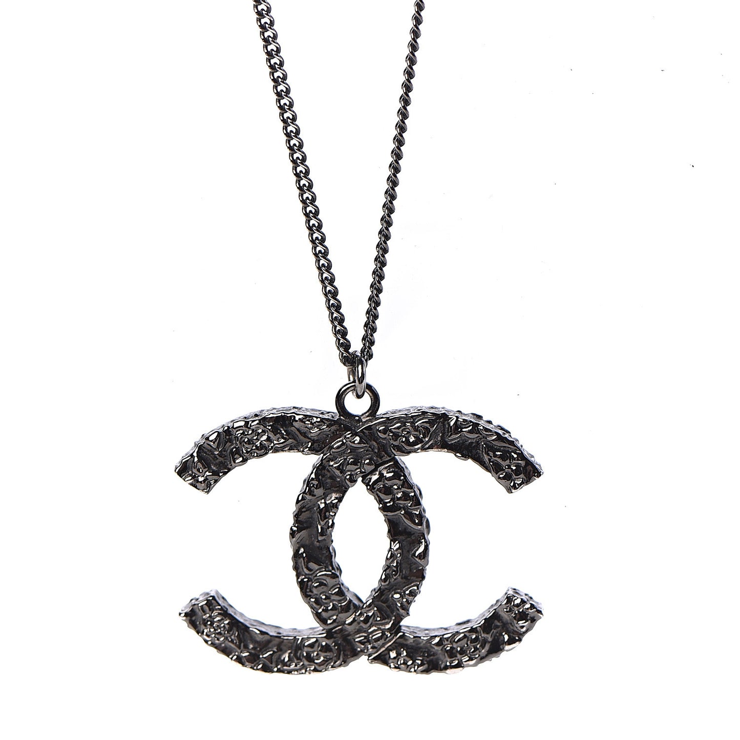 Ruthenium Camellia CC Necklace