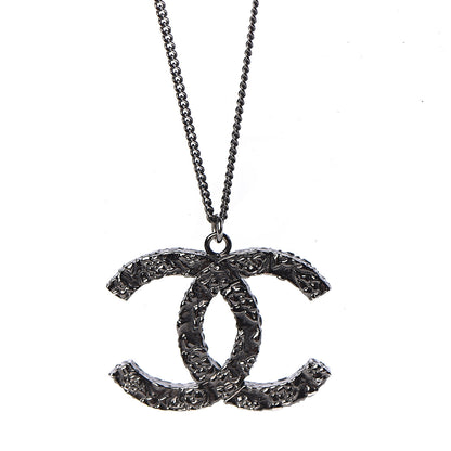 Chanel Ruthenium Camellia CC Necklace 4 of 6