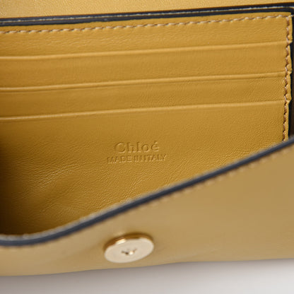 Chloe Suede Calfskin Mini Faye Shoulder Bag Dusty Yellow 6 of 10
