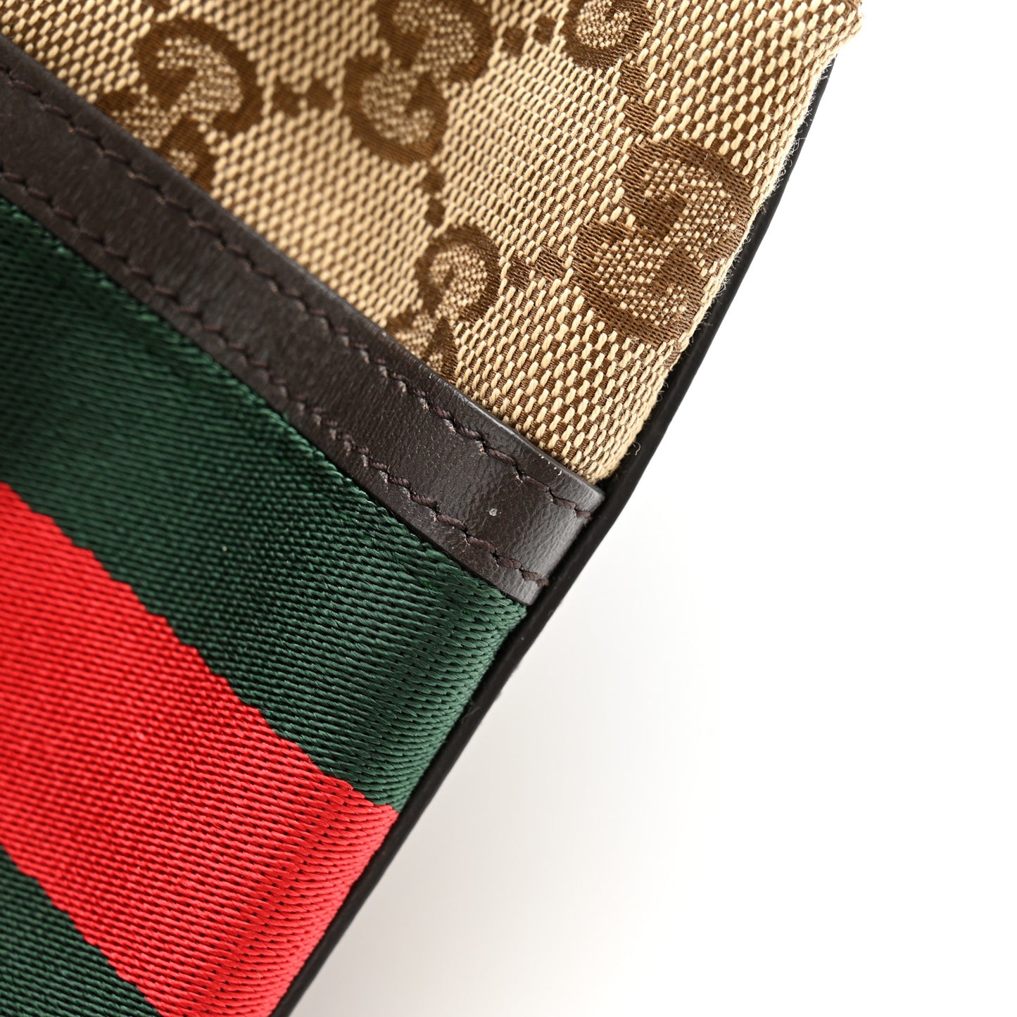 Monogram Web Small Cosmetic Case Dark Brown