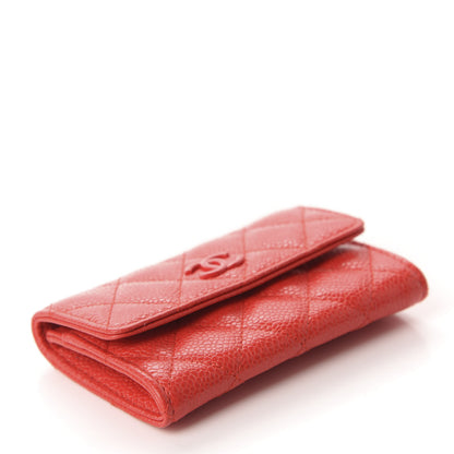 Chanel Caviar Quilted Incognito Flap Card Holder Red 4 of 10