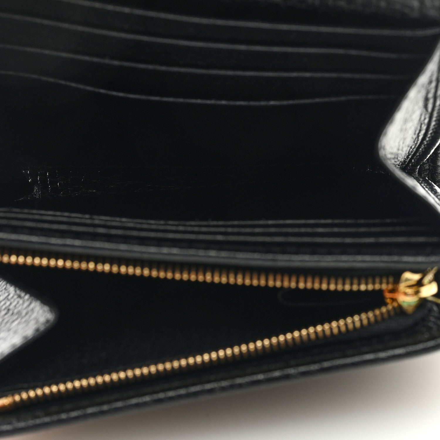 Gucci Dollar Calfskin Medium GG Marmont Wallet Black 5 of 6