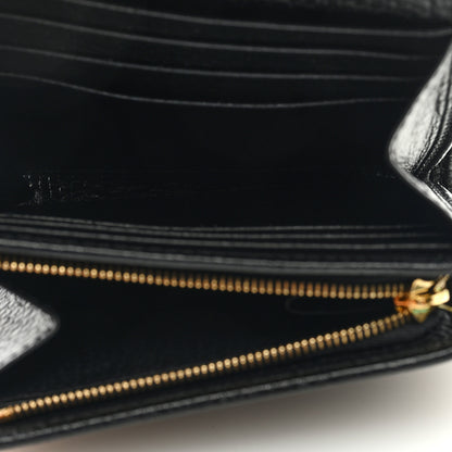 Gucci Dollar Calfskin Medium GG Marmont Wallet Black 5 of 6