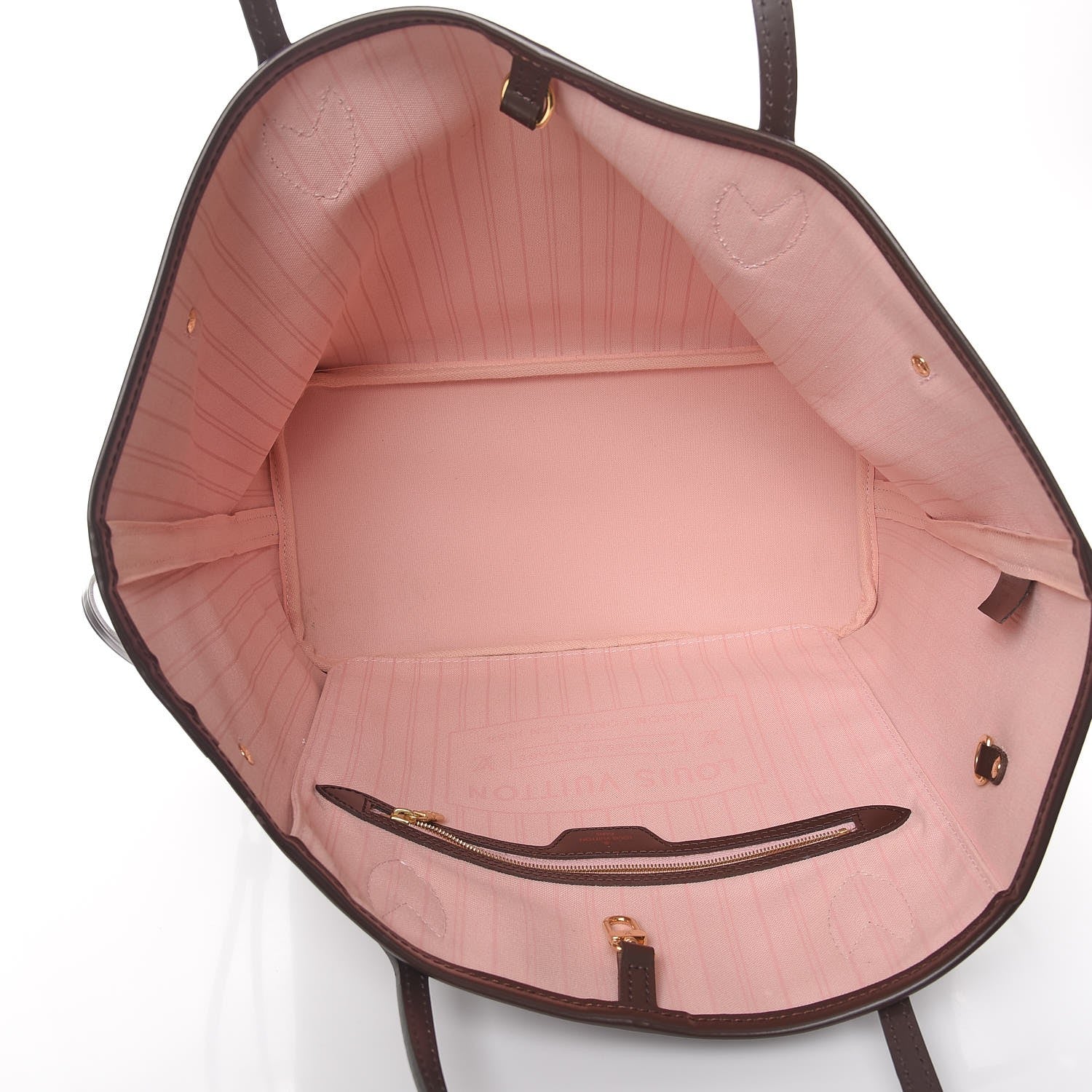 Louis Vuitton Damier Ebene Neo Neverfull MM Rose Ballerine 5 of 8