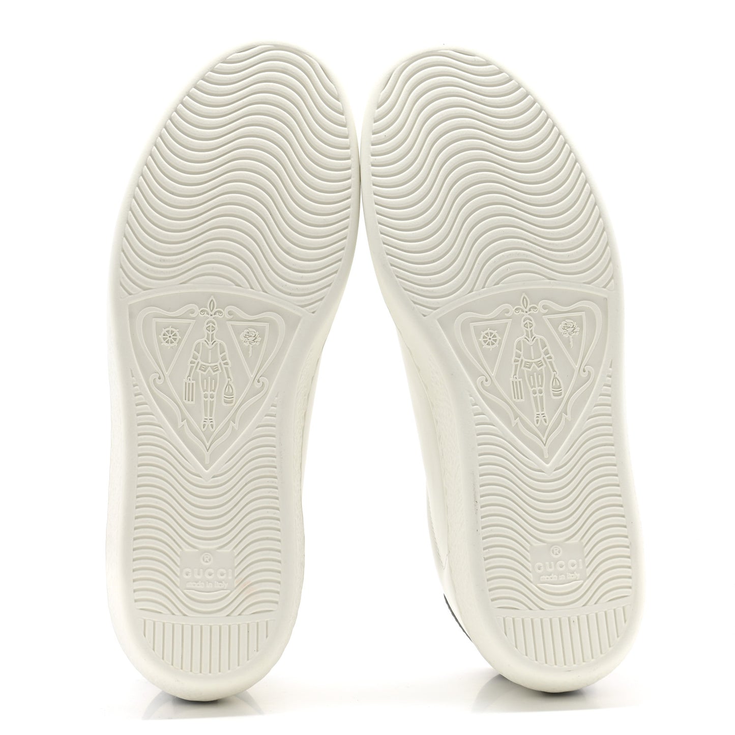 Calfskin Interlocking G Perforated Mens Ace Sneakers 8 White Grey Sky