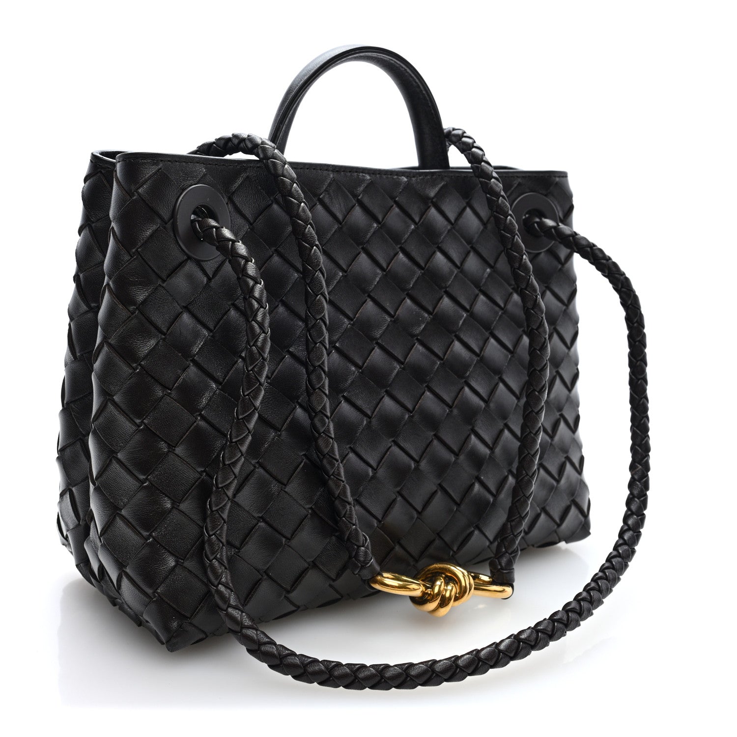Bottega Veneta Nappa Intrecciato Small Andiamo Shoulder Bag Fondant 3 of 10