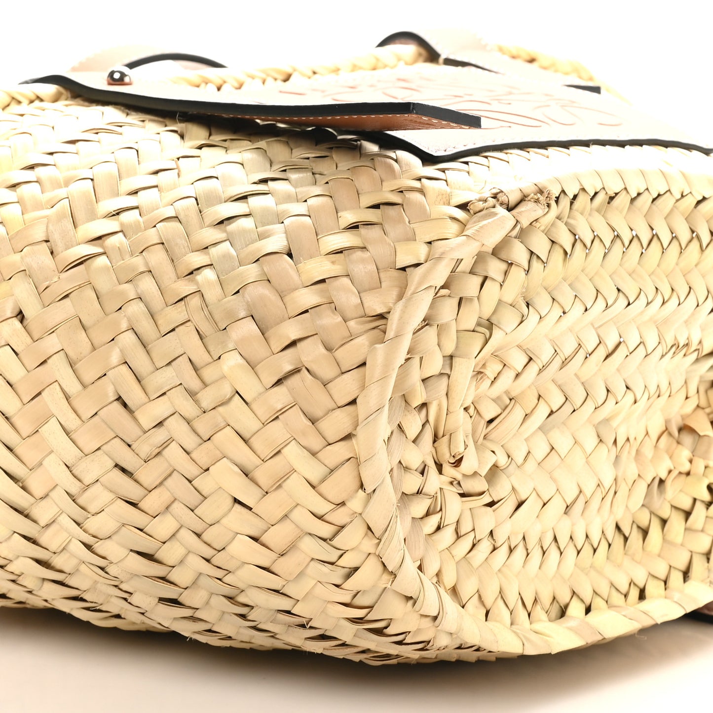 Raffia Small Basket Tote Bag Natural Tan