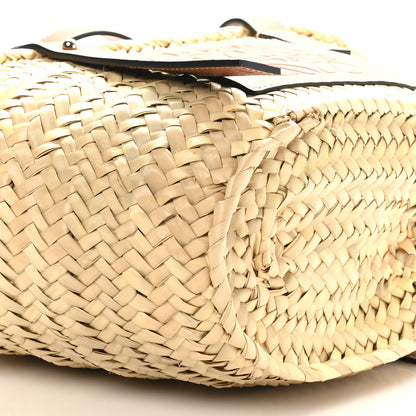 Loewe Raffia Small Basket Tote Bag Natural Tan 8 of 9