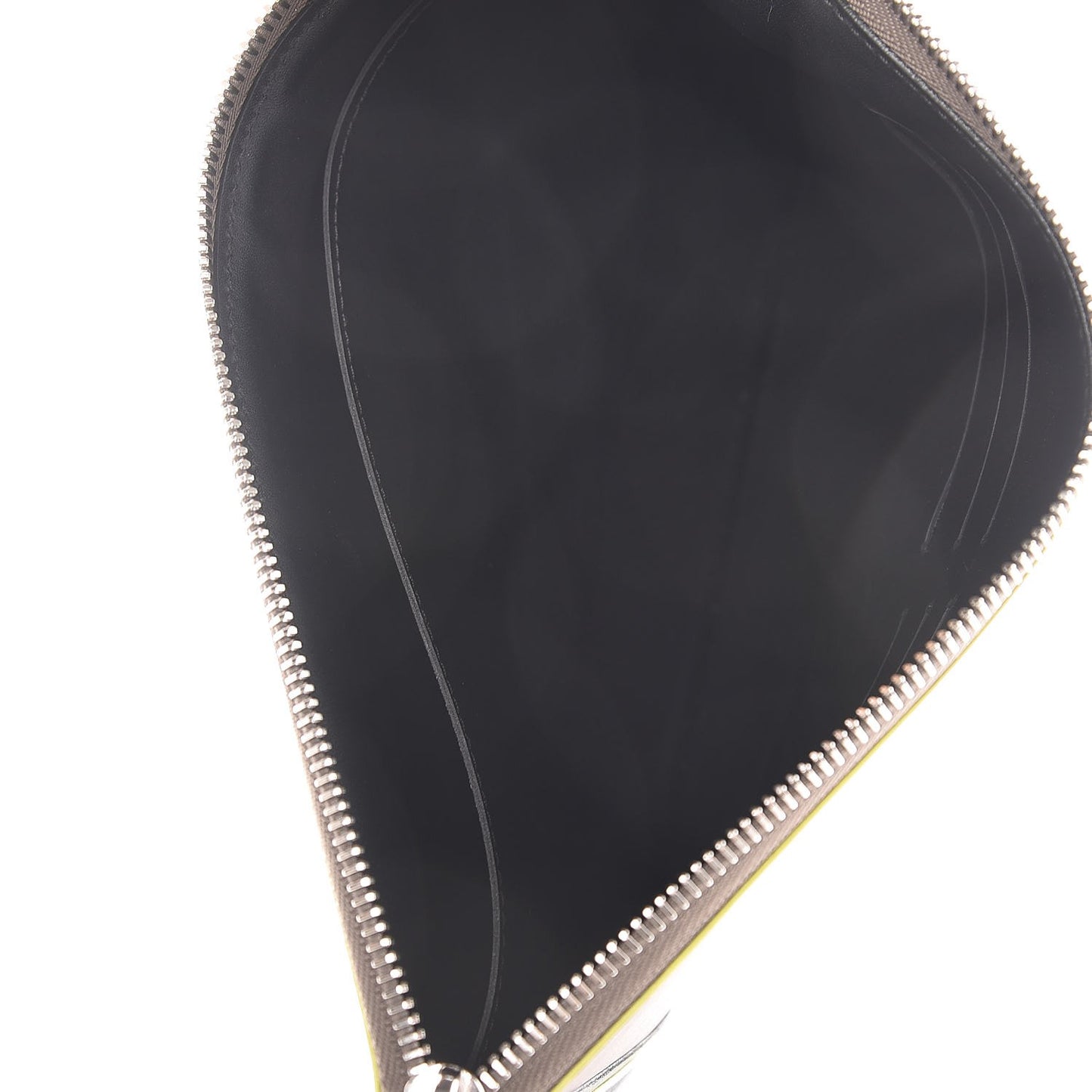 Veau Cachemire Cuir Orfevre W Pochette Gris Cobalt