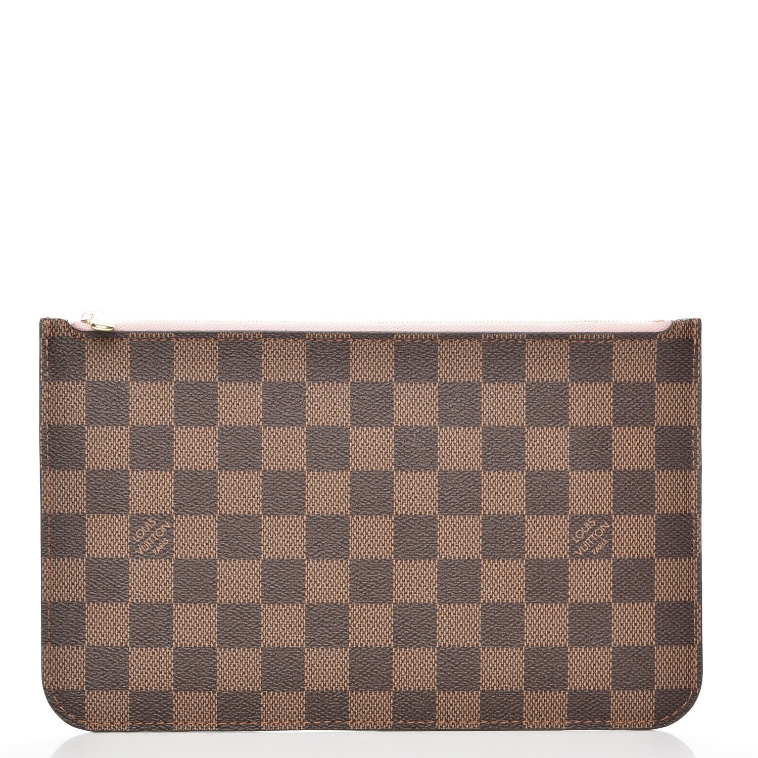 Louis Vuitton Damier Ebene Neverfull MM GM Pochette Rose Ballerine 1 of 8