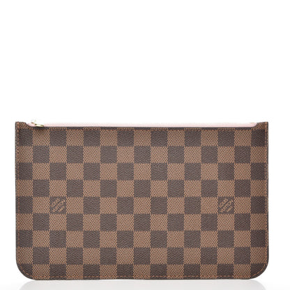 Louis Vuitton Damier Ebene Neverfull MM GM Pochette Rose Ballerine 1 of 8