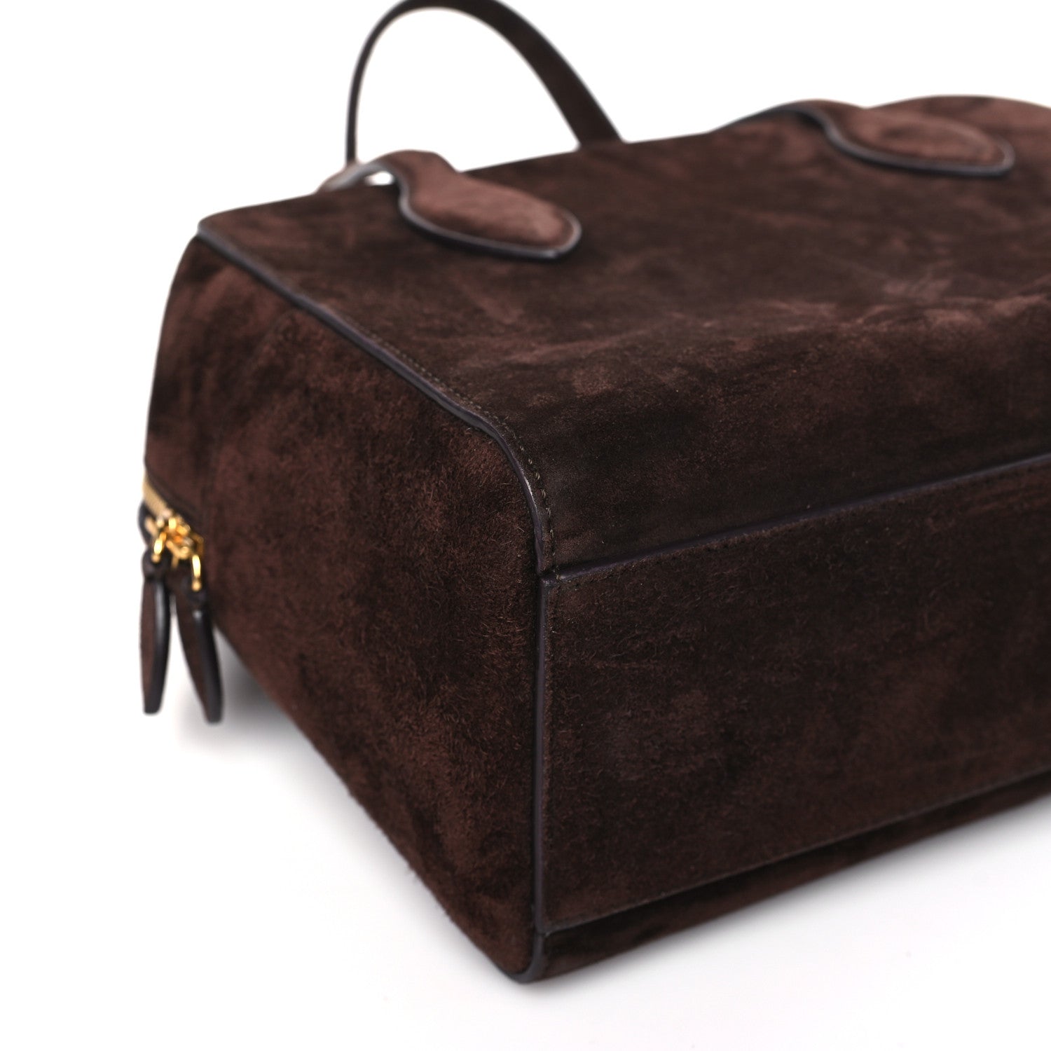 Khaite Suede Medium Maeve Bag Coffee 7 of 8