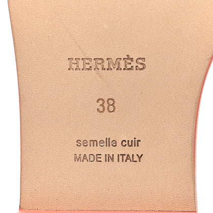 Hermes Epsom Oran Sandals 38 Orange Joey 7 of 9