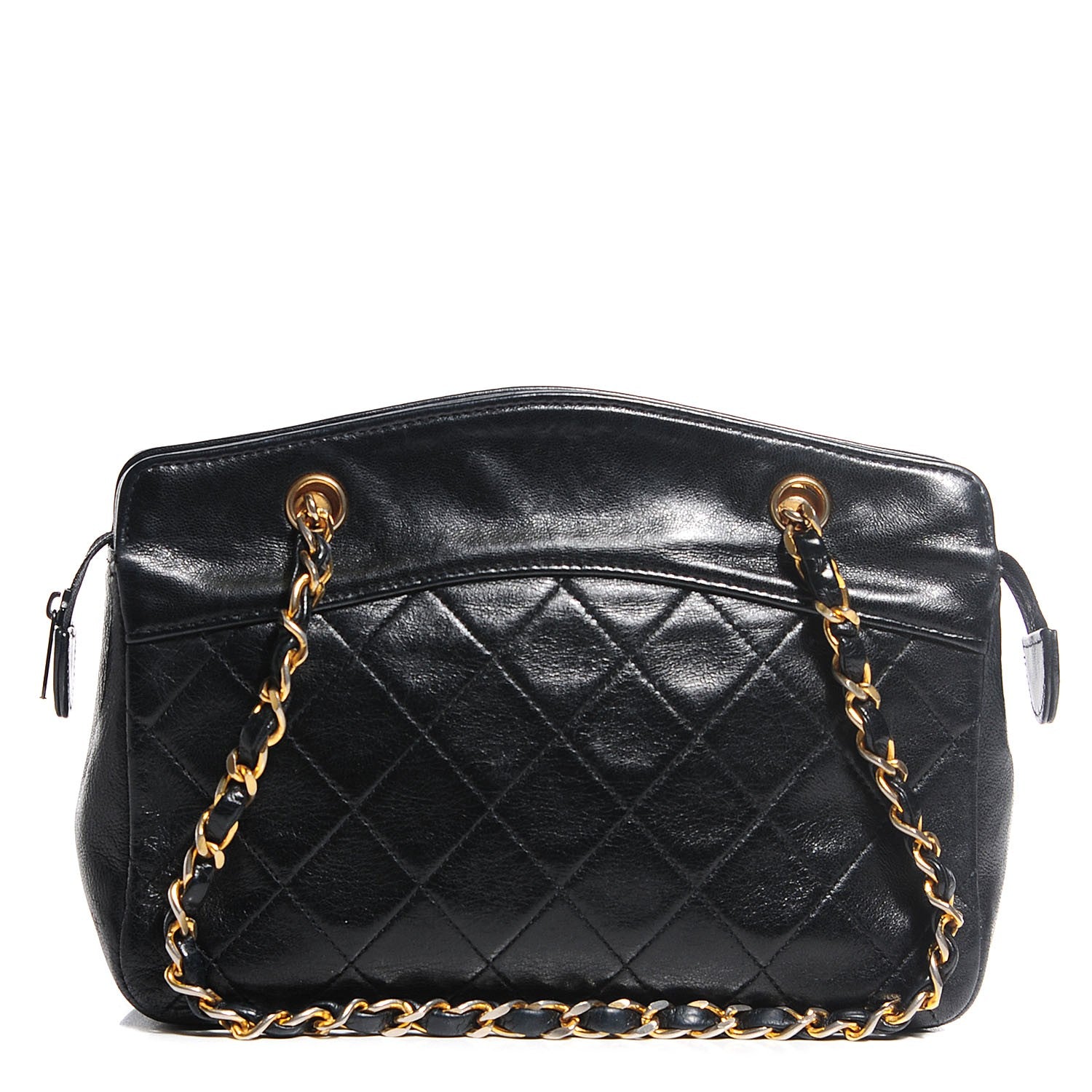 Chanel Lambskin Quilted Small Shoulder Bag Black 1 of 10
