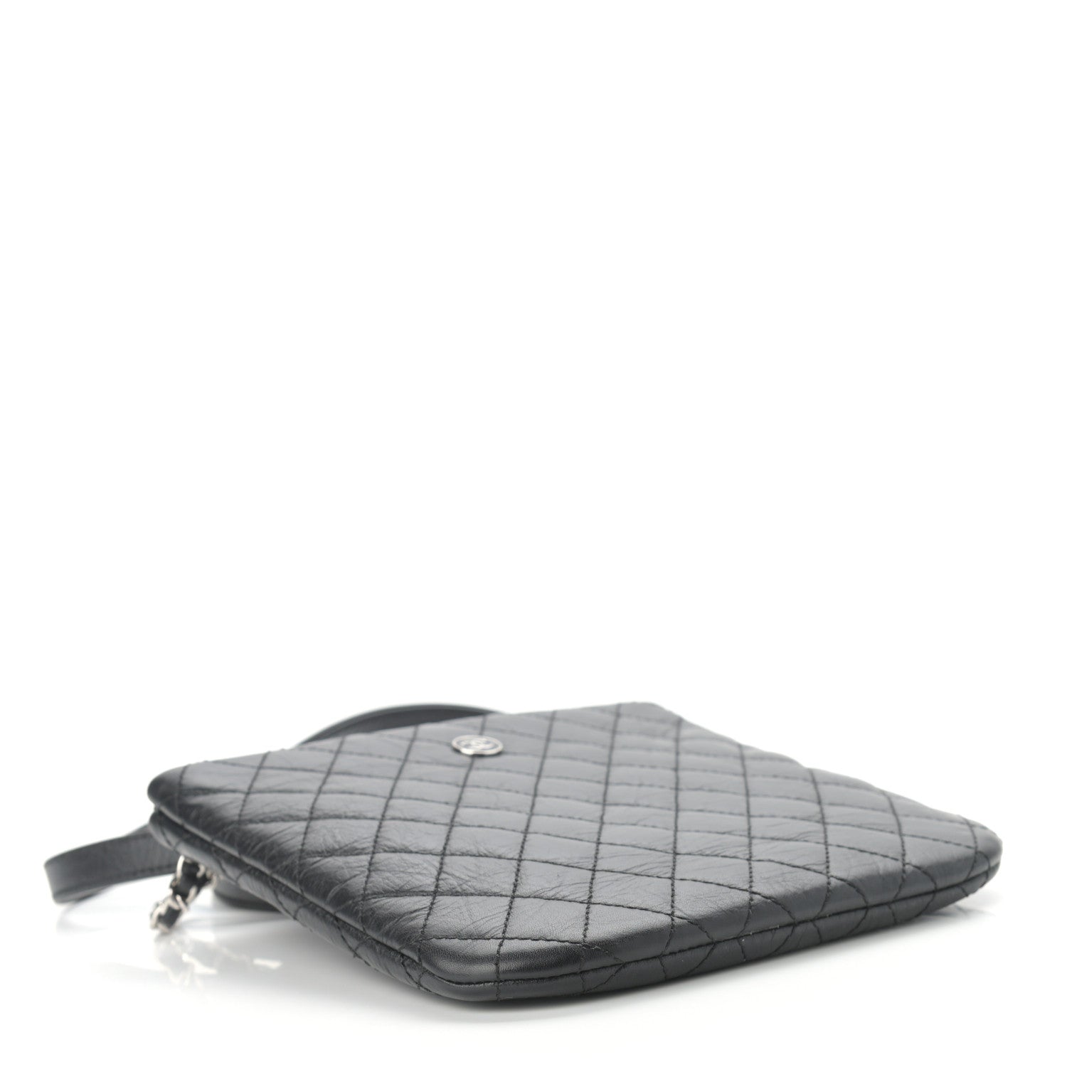 Chanel Aged Calfskin Quilted Crossbody Bag Black 4 of 12