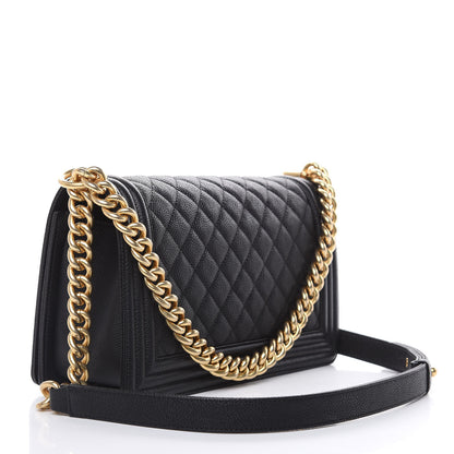 Chanel Caviar Quilted Medium Boy Flap Black 3 of 10