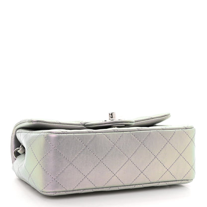 Chanel Iridescent Calfskin Quilted Mini Rectangular Flap Light Purple 4 of 10