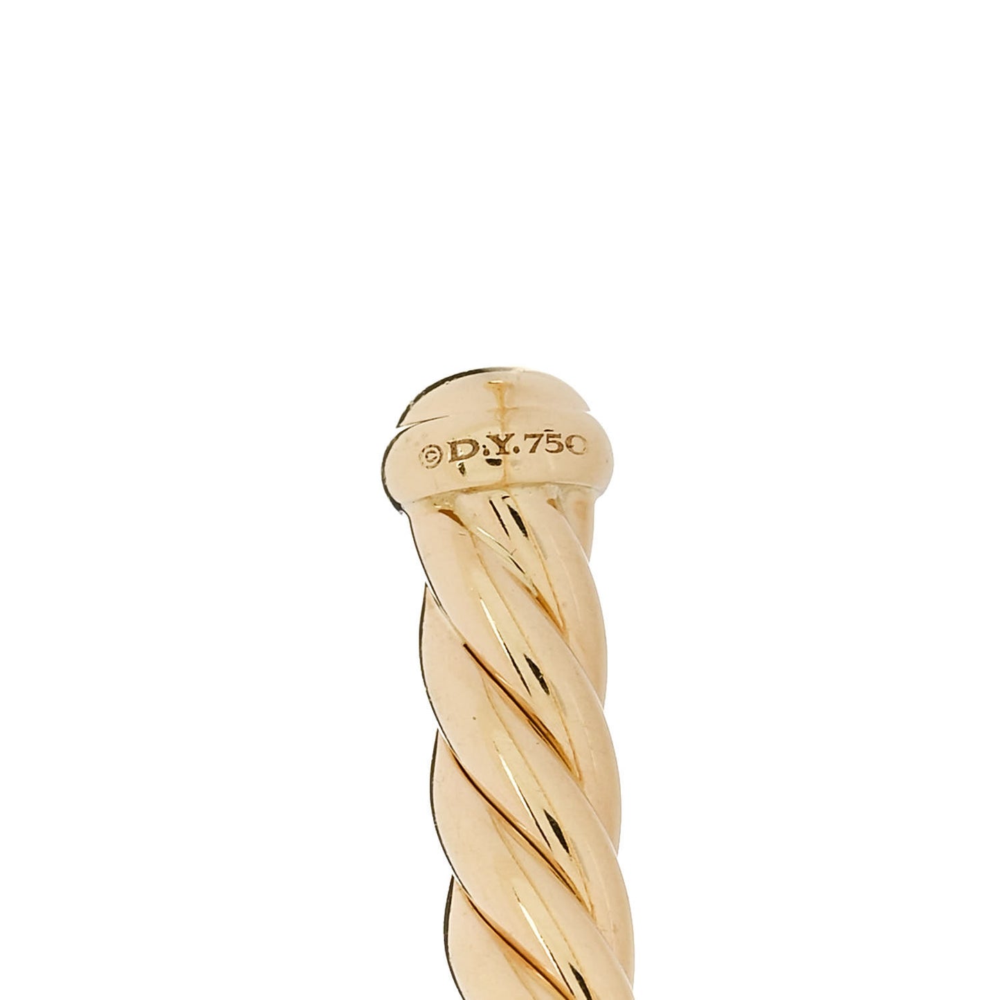 18K Yellow Gold 4mm Cablespira Bracelet