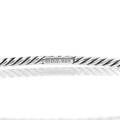 David Yurman Sterling Silver Black Onyx Color Classics Bangle Bracelet Set of 2 6 of 6