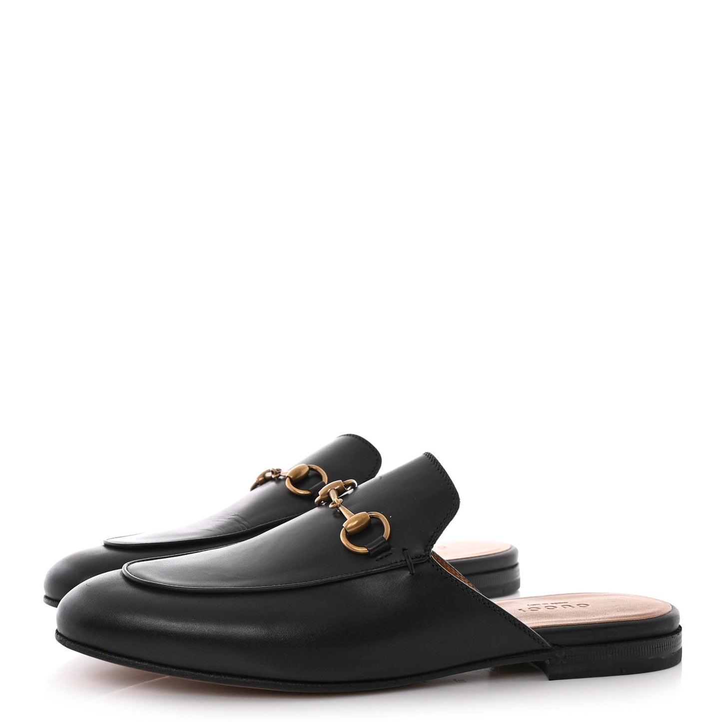 Calfskin Womens Princetown Slippers 37 Black
