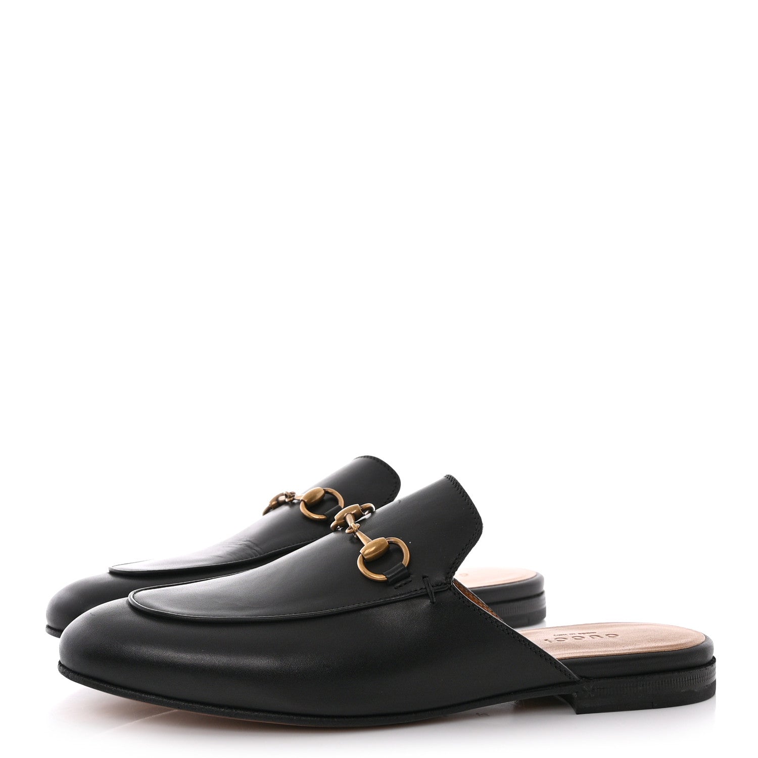 Gucci Calfskin Womens Princetown Slippers 37 Black 3 of 14