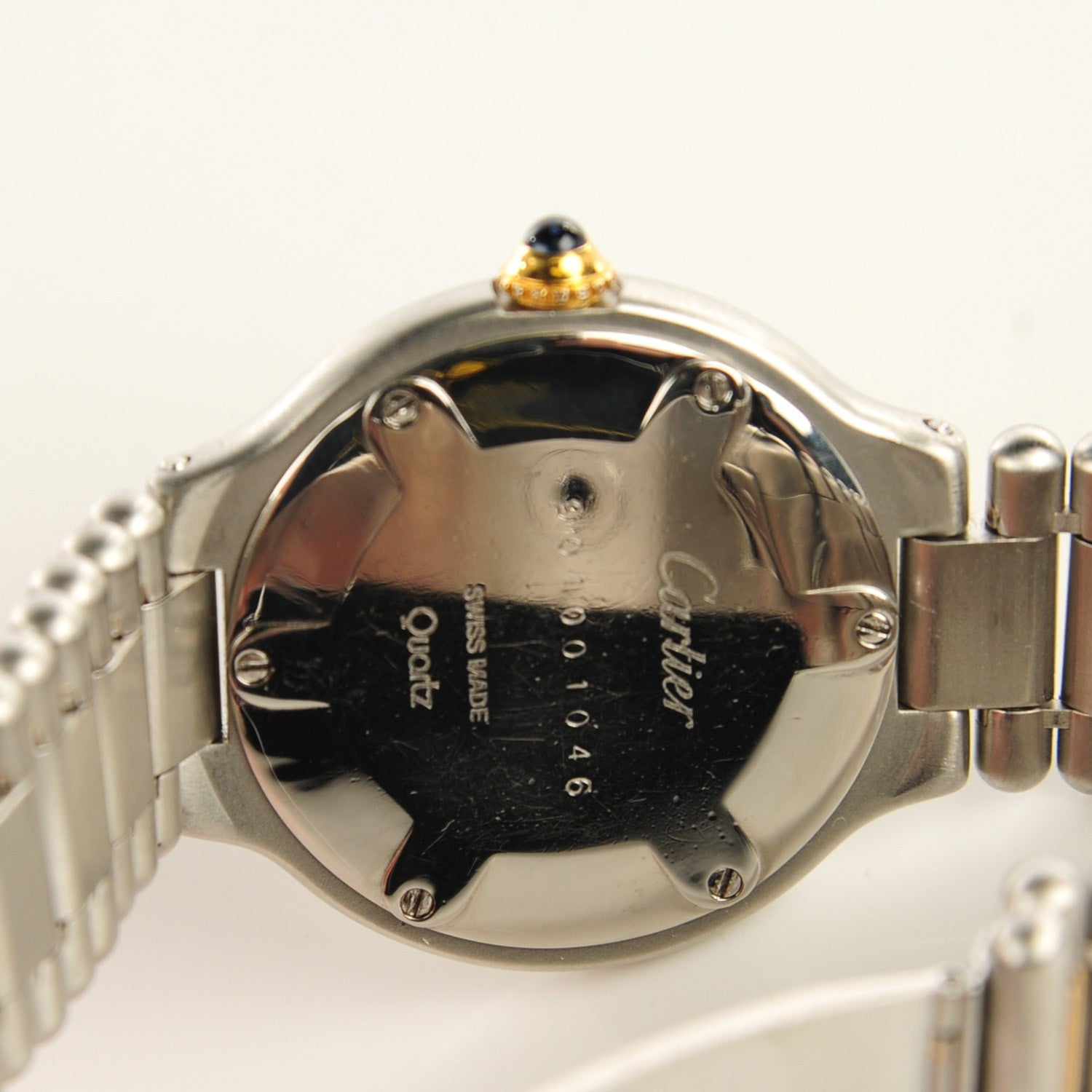 Cartier Stainless Steel 18K Yellow Gold 28mm Must De 21 Quartz Watch 5 of 6