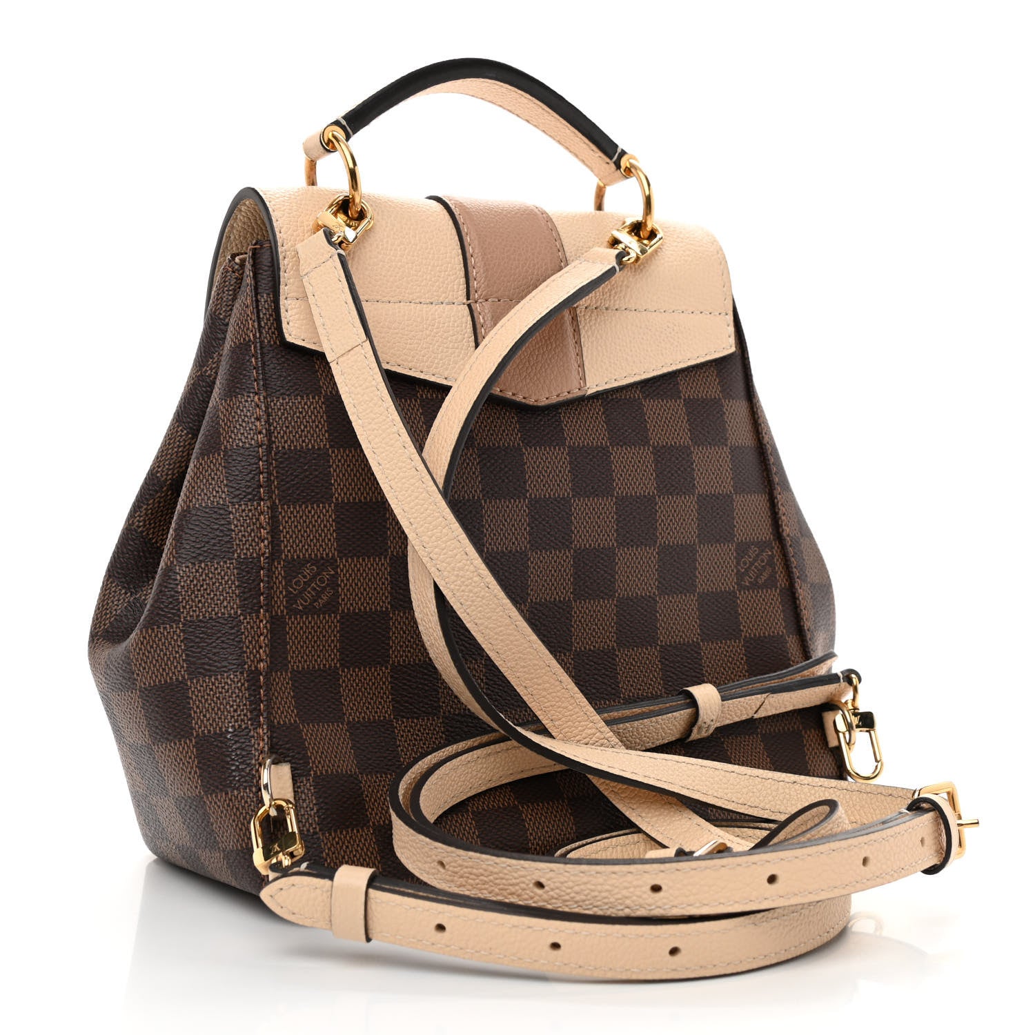 Louis Vuitton Damier Ebene Clapton Backpack Creme 3 of 12