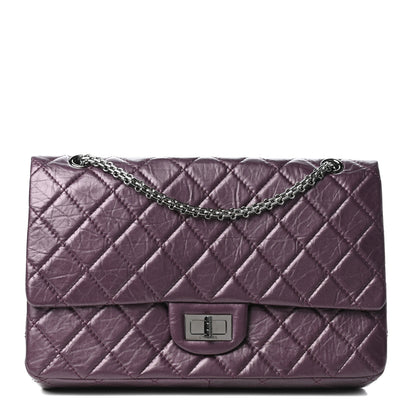 Chanel Aged Calfskin Quilted 2.55 Reissue 227 Flap Dark Purple 1 of 10