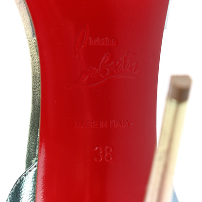 Christian Louboutin PVC Calf Alicoco Spikaqueen 100 Pumps 38 Version White 6 of 7