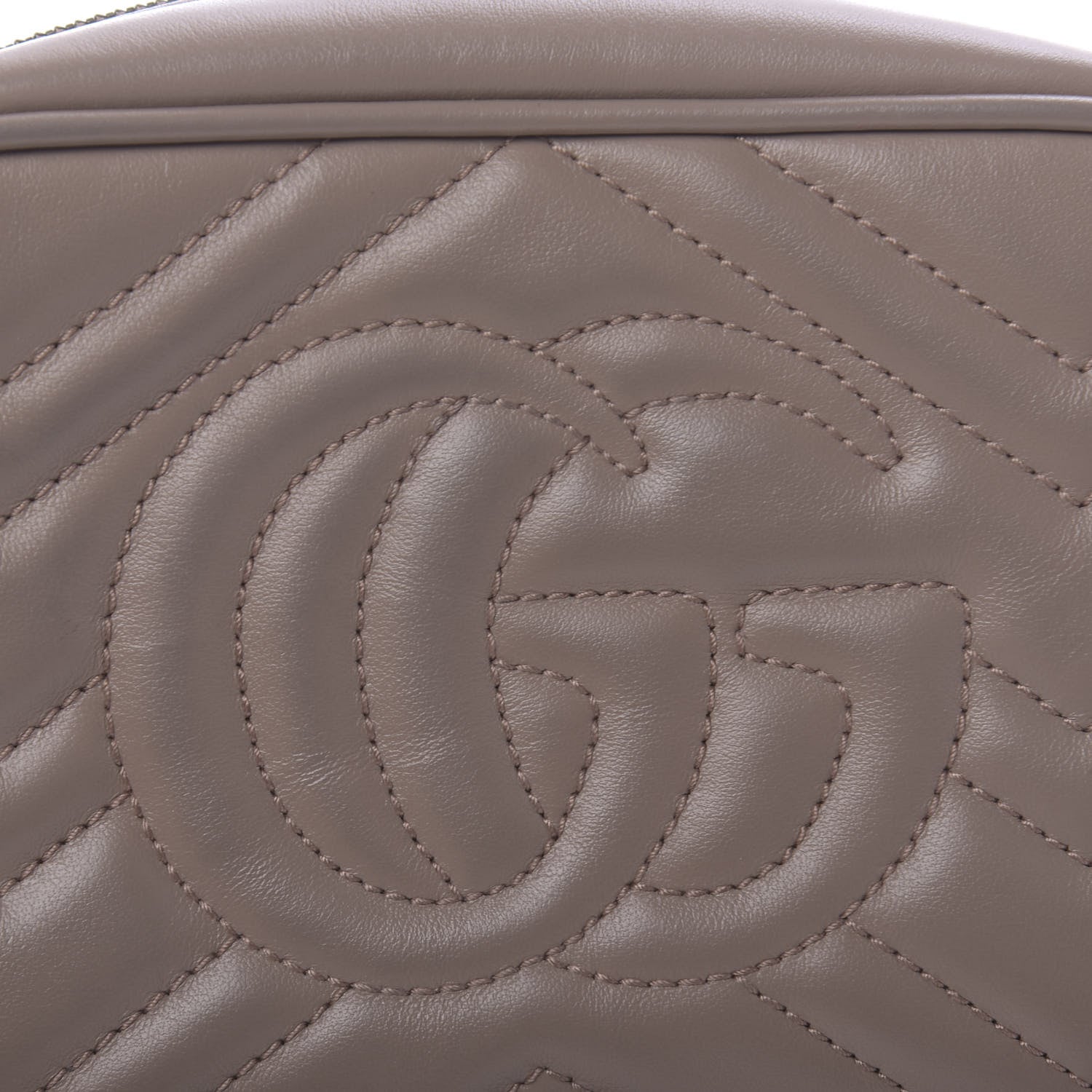 Gucci Calfskin Matelasse Mini GG Marmont Chain Shoulder Bag Porcelain Rose 8 of 12