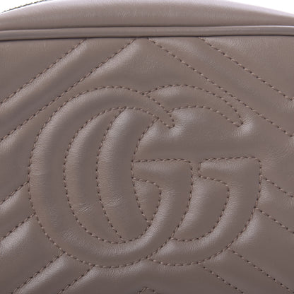 Gucci Calfskin Matelasse Mini GG Marmont Chain Shoulder Bag Porcelain Rose 8 of 12
