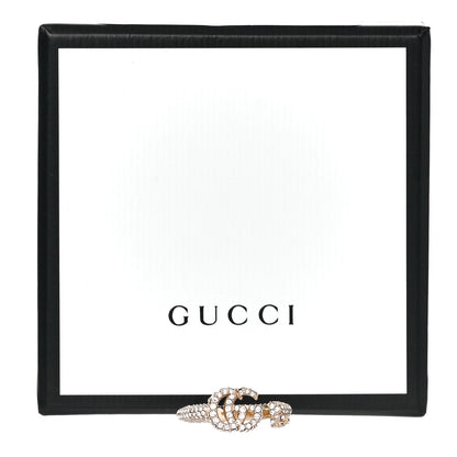 Gucci Crystal Double G Ring L Aged Gold 7 of 7