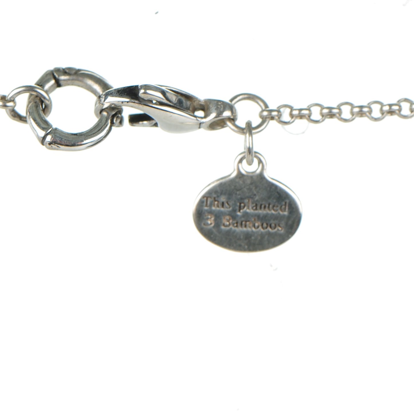 Sterling Silver Bamboo Sautoir Necklace