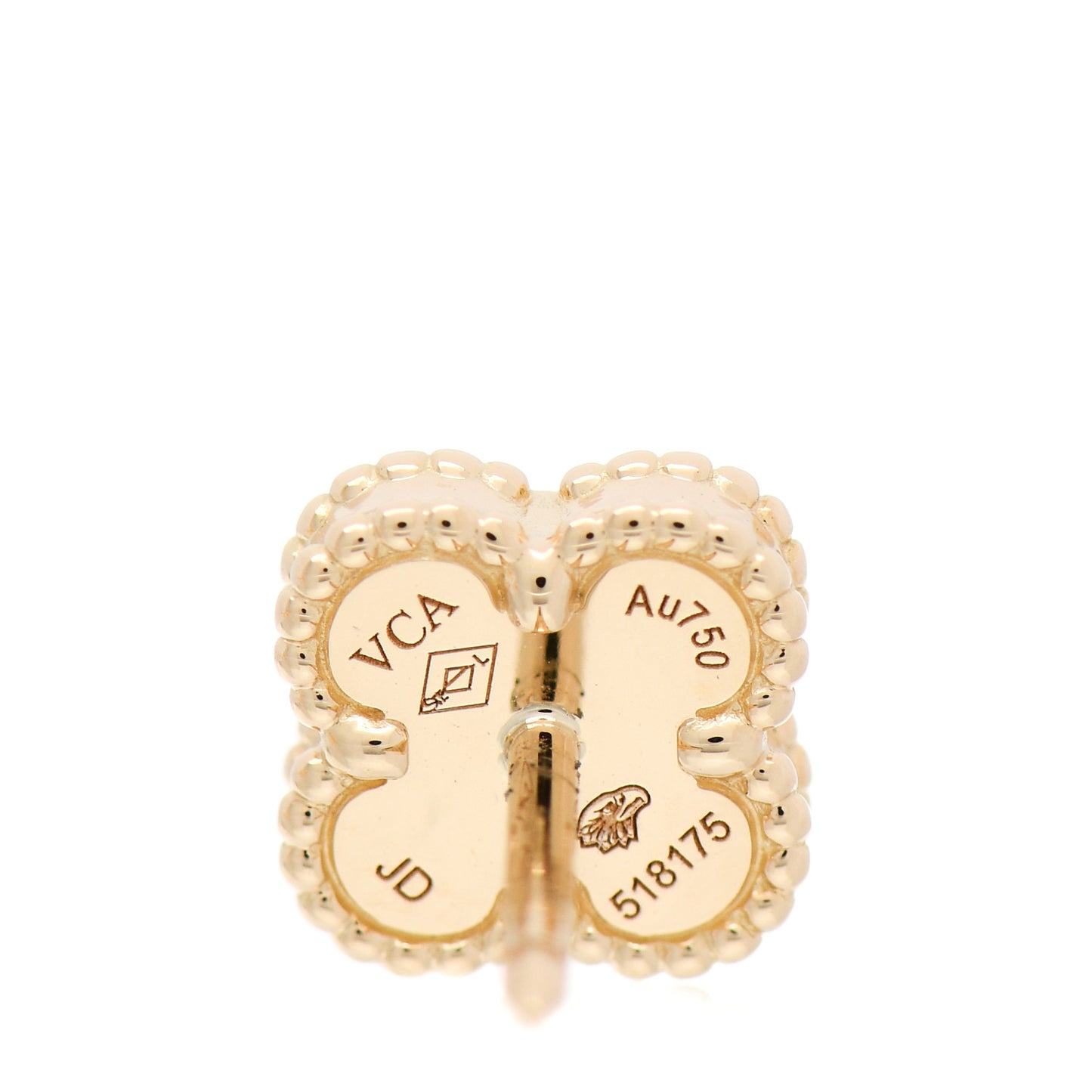 18K Yellow Gold Mother of Pearl Sweet Alhambra Earrings