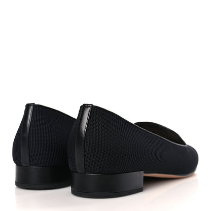 Christian Dior Technical Fabric Pointed Toe Flats 39 Black 4 of 9