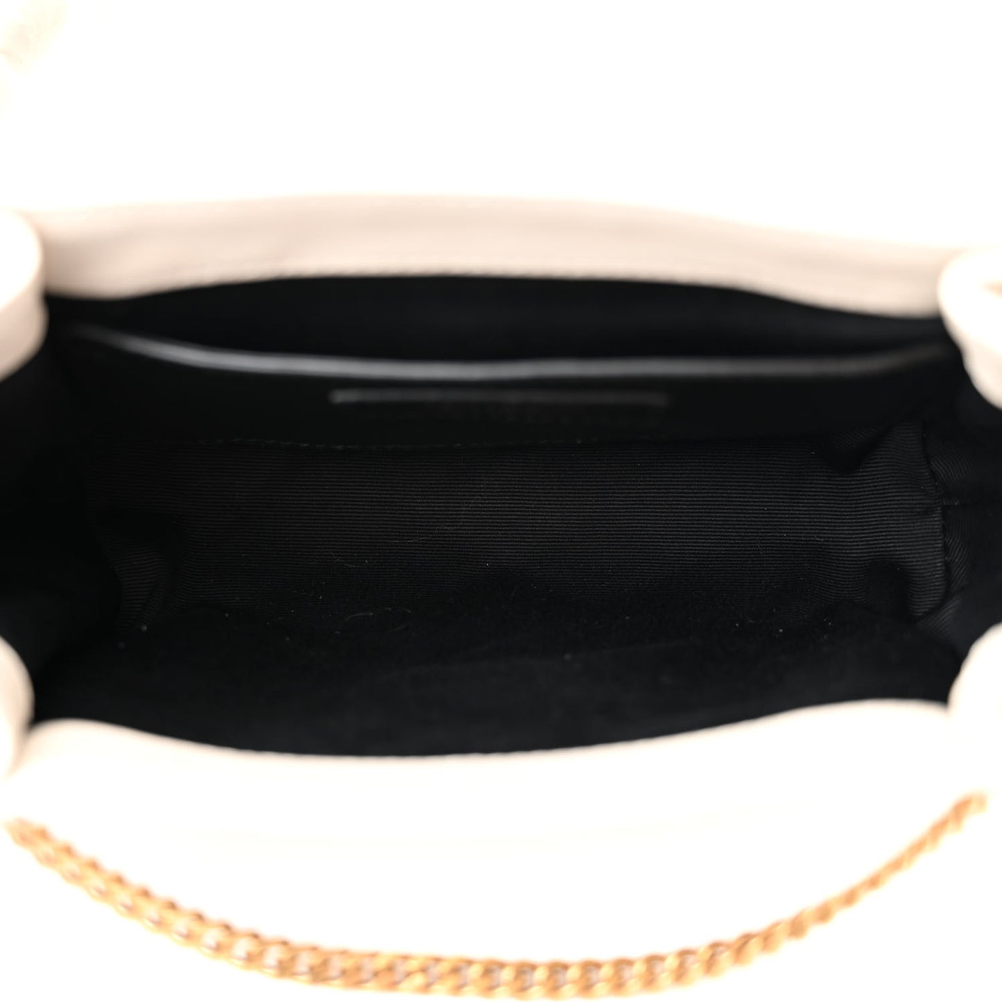 Lambskin Quilted Monogram Mini Nolita Blanc Vintage