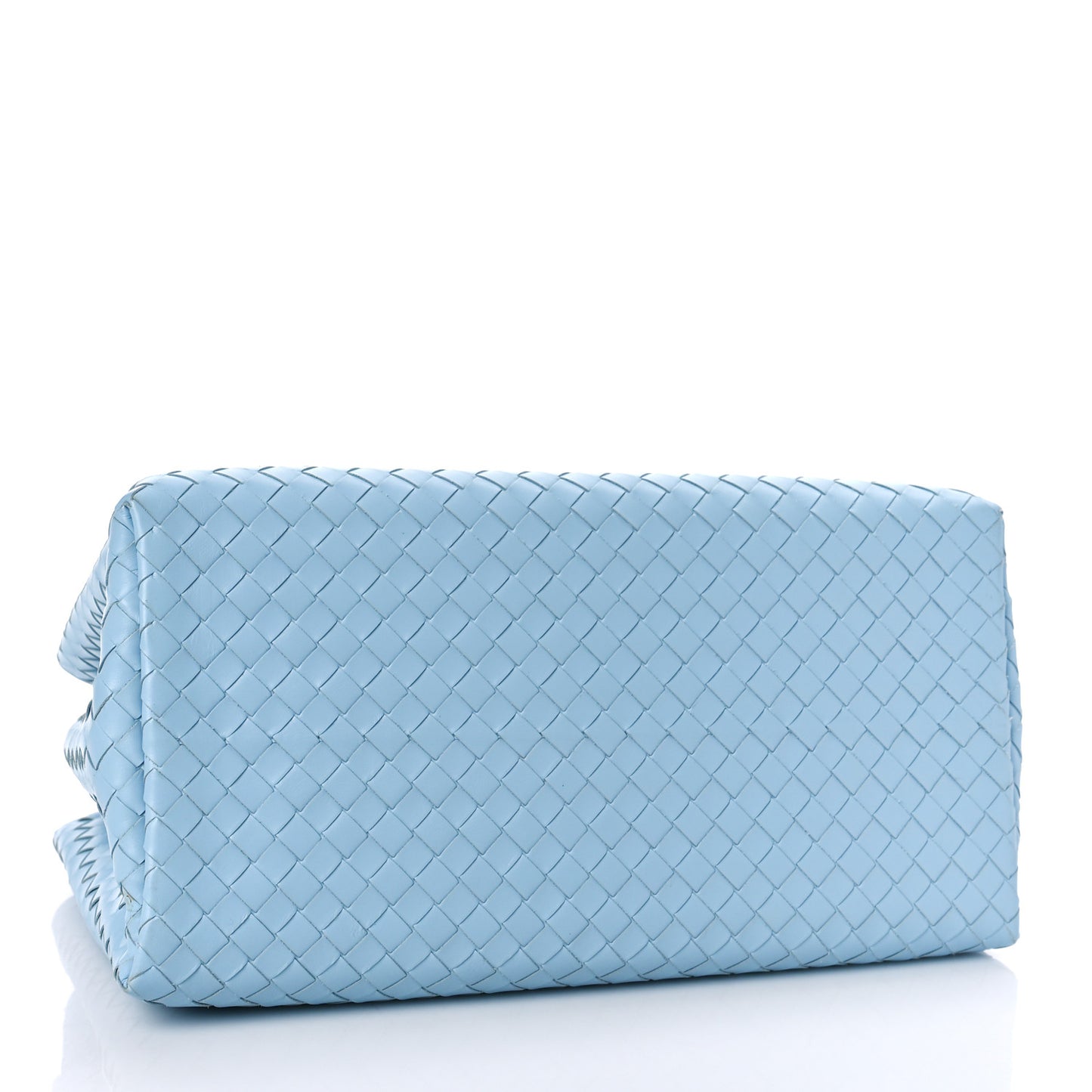Light Calf Intrecciato Small Roma Topazio