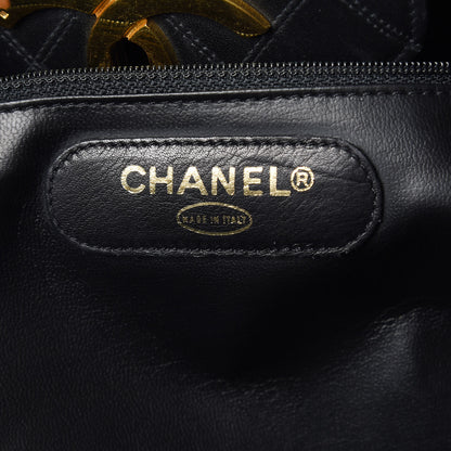 Chanel Calfskin Stitched XL Weekender Black 8 of 11