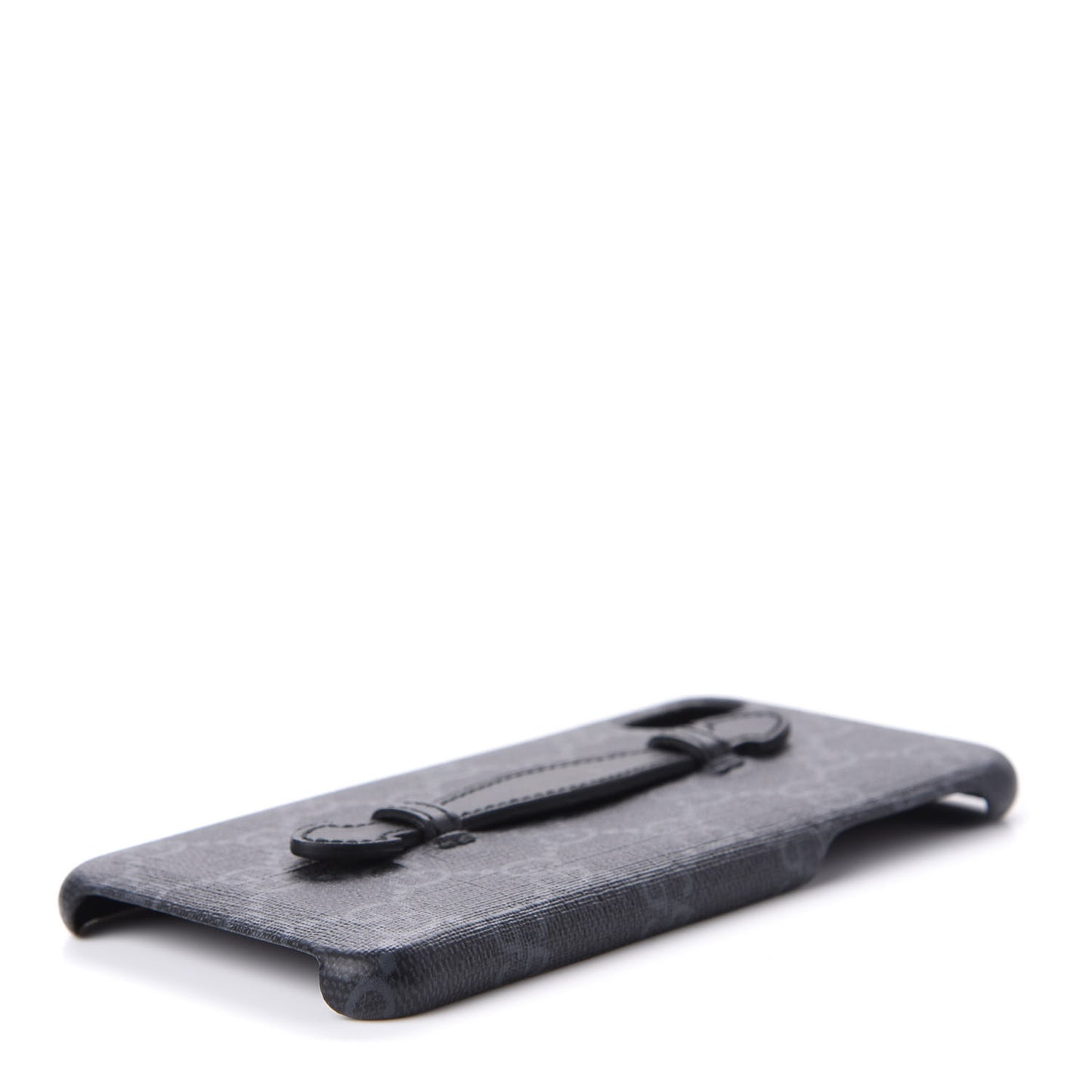 GG Supreme Monogram Top Handle iPhone XS Max Case Black