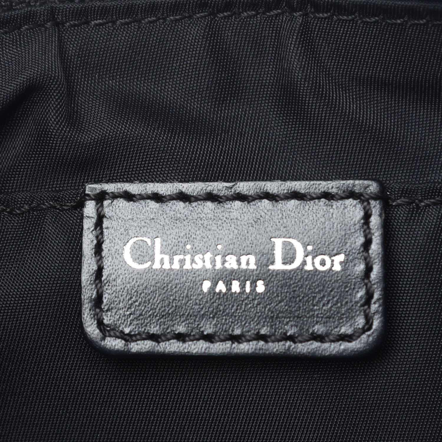 Christian Dior Monogram Shoulder Bag Pochette Black 6 of 8