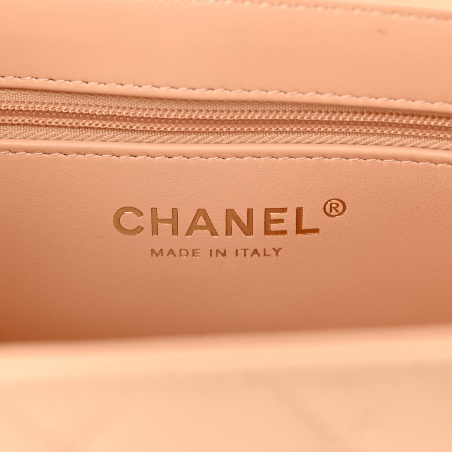 Shiny Aged Calfskin Quilted Nano Kelly Shopper Beige