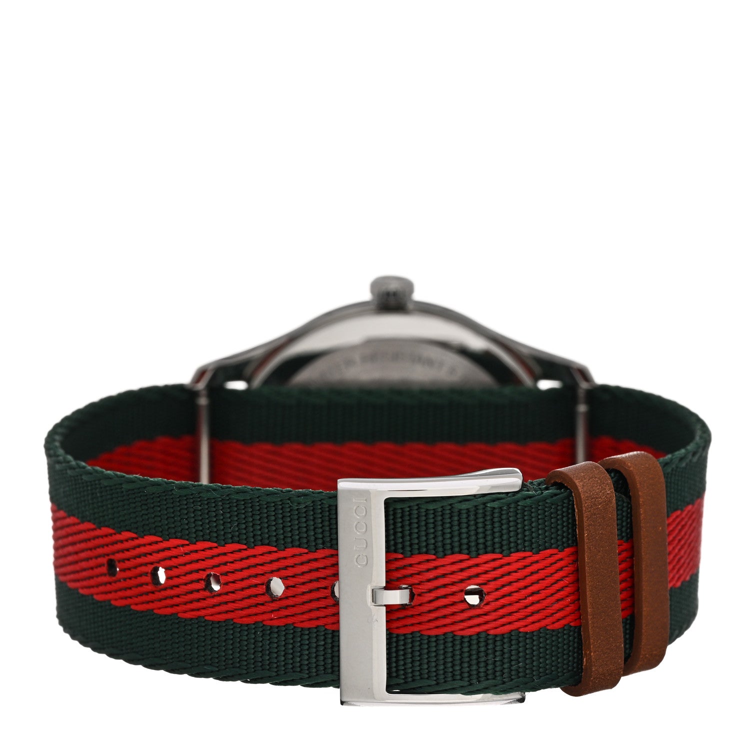 Gucci Stainless Steel Nylon 38mm Le Marche Des Merveilles Bee Quartz Watch Green 3 of 4